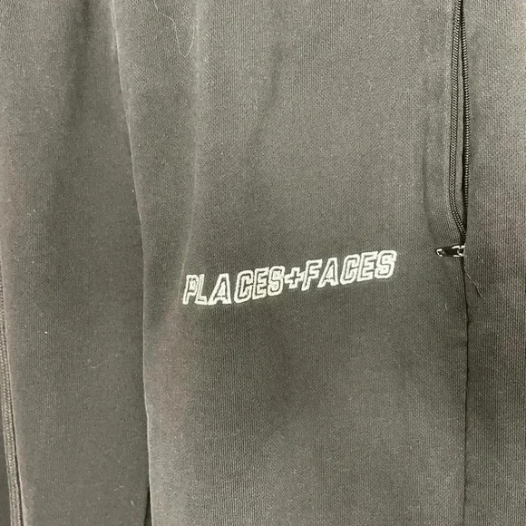 Places +  Faces Embroidered Spellout Sweat Pants - Picture 4 of 5